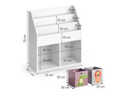Vicco Prateleira*Prateleira para crianças 72x30.7x79 luigi Branco