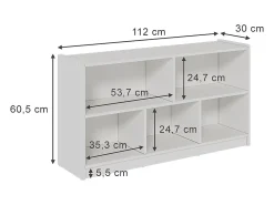 Vicco Prateleira*Prateleira para crianças 112x30x60.5 conny Branco