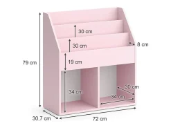 Vicco Prateleira*Prateleira para crianças 72x30.7x79 luigi Rosa