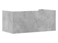 vidaxl Prateleira*Prateleira parede 70,5x35x30,5cm deriv. madeira cinza cimento Cinzento