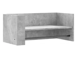 vidaxl Prateleira*Prateleira parede 70,5x35x30,5cm deriv. madeira cinza cimento Cinzento
