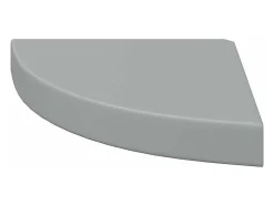 vidaxl Prateleira*Prateleiras de canto suspensas 4 pcs 25x25x3,8cm MDF cinza Cinzento