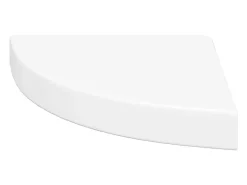 vidaxl Prateleira*Prateleiras de canto suspensas 4 pcs 25x25x3,8cm MDF Branco
