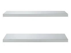 Prateleiras de parede 2 pcs 75x40x3 cm aço inoxidável PT943541* Best