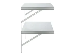 Prateleiras de parede 2 pcs 75x40 cm aço inoxidável*vidaxl Discount