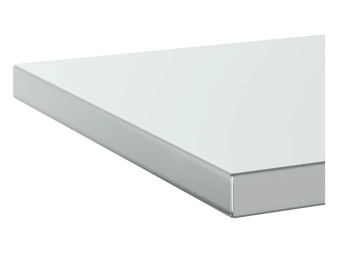 Outlet Prateleiras de parede 2 pcs 50x40x3 cm aço inoxidável Prateleira