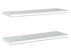 Prateleiras de parede 2 pcs 75x23,5x3cm aço inoxidável^vidaxl Online