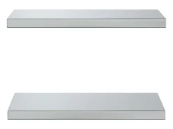 Clearance Prateleiras de parede 2 pcs 50x23,5x3cm aço inoxidável PT232737 Prateleira