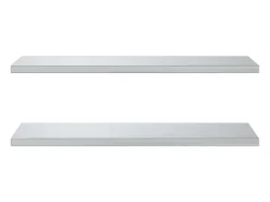Clearance Prateleiras de parede 2 pcs 100x40x3 cm aço inoxidável Prateleira
