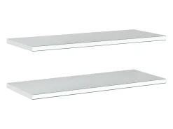 Clearance Prateleiras de parede 2 pcs 100x40x3 cm aço inoxidável Prateleira