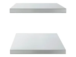 Clearance Prateleiras de parede 2 pcs 100x40x3 cm aço inoxidável Prateleira