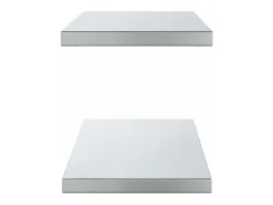 Prateleiras de parede 2 pcs 100x30x3 cm aço inoxidável^vidaxl New