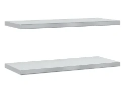 Online Prateleiras de parede 2 pcs 75x30x3 cm aço inoxidável PT441918 Prateleira