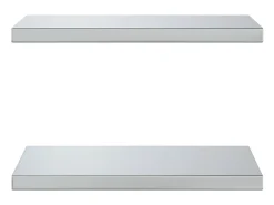 Prateleiras de parede 2 pcs 50x30x3 cm aço inoxidável PT739501^ Best
