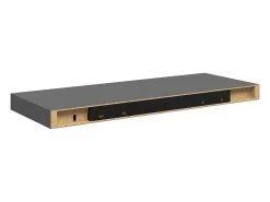 vidaxl Prateleira*Prateleiras de parede suspensas 4 pcs 60x23,5x3,8cm MDF cinza Cinzento