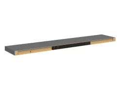 vidaxl Prateleira*Prateleiras de parede suspensas 2 pcs 120x23,5x3,8cm MDF cinza Cinzento