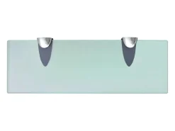 Hot Prateleiras flutuantes 2 pcs vidro 30x10 cm 8 mm Prateleira