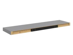 vidaxl Prateleira*Prateleiras parede suspensas 4 pcs 90x23,5x3,8cm MDF Cinzento