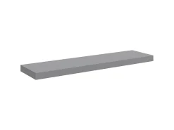 vidaxl Prateleira*Prateleiras parede suspensas 4 pcs 90x23,5x3,8cm MDF Cinzento