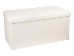 Pufe Duplo Dobrável Lysandre Contemporary Tampa de Veludo 76x38 cm^Atmosphera Online