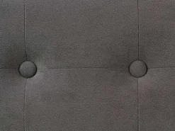 Atmosphera Acessórios De Arrumação*Pufe Duplo Dobrável Lysandre Contemporary Veludo Cinza 76x38 cm Cinzento