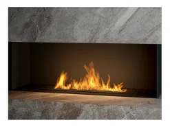 Hot Queimador de bioetanol embutido de 80 cm em aço inoxidável, 3 lt Lareira