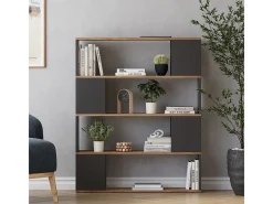Vicco Prateleira*Raumteiler carvalho antracite/goldkraft 100x24x124.5 eneos Cinza antracite