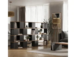 Vicco Prateleira*Raumteiler carvalho antracite/goldkraft 60x24x124.5 eneos Cinza antracite