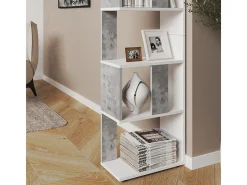 Vicco Prateleira*Raumteiler concreto/branco 45x23.6x162.6 Cinzento claro