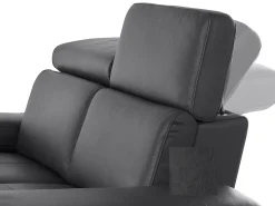 Loft24 Sofá*Rayland | Sofá Chaiselong 3 Lugares Esquerdo Elétrico Preto