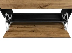 Rocco | Sapateira com 3 abas em Carvalho Preto*Loft24 Clearance