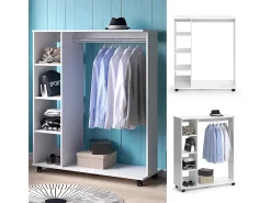 Vicco Móvel De Entrada*Roupeiro 110x42x129.4 cosmo Branco
