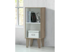 Loft24 Biblioteca*Ruby | Estante com 1 Prateleira em MDF Bétula Branca Branco