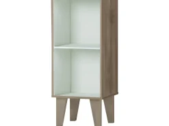 Loft24 Biblioteca*Ruby | Estante com 1 Prateleira em MDF Bétula Branca Branco