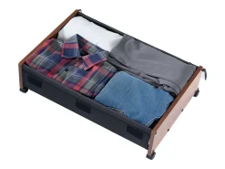 Sacos de Armazenamento SucceBuy sob a Cama com Rodinhas Traváveis, Organizador de Sapatos sob a Cama 2 Peças de 65 x 46 x 18 cm, Caixa de Armazenamento^ Hot
