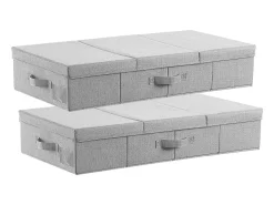 Sacos de Armazenamento SucceBuy sob a Cama 2 Peças de 48 L, Organizador de Sapatos sob a Cama de 80,5x40,5x15,5 cm, Caixa de Armazenamento para Roupas* Discount