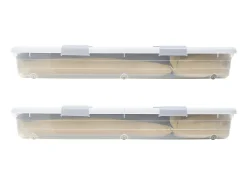 Acessórios De Arrumação*Sacos de Armazenamento SucceBuy sob a Cama com Rodinhas, Organizador de Sapatos sob a Cama de 101x51x15 cm, Caixa de Armazenamento com Tampa Transparente