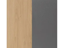 duehome Cabide De Pé*Salão Aros Tofe - Gris Grafito Preto / Natural claro