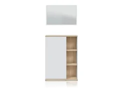 Salão Rice Blanco Artik (Blanco Mate) - Roble Canadian*duehome Online