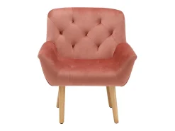 Loft24 Poltrona*Sami | Poltrona em veludo rosa Vermelho