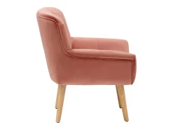 Loft24 Poltrona*Sami | Poltrona em veludo rosa Vermelho