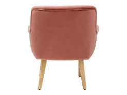 Loft24 Poltrona*Sami | Poltrona em veludo rosa Vermelho