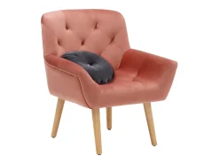 Loft24 Poltrona*Sami | Poltrona em veludo rosa Vermelho
