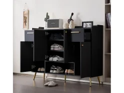 Clearance Sapateira - 2 gavetas + 4 portas + compartimento aberto - Móvel De Arrumação|Sapateira