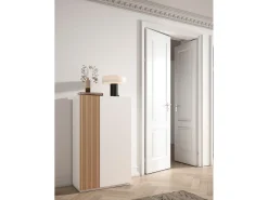 Herdasa Móvel De Arrumação|Sapateira*Sapateira - A122cm x L70cm x P35cm branca porta serigrafada serrado - Akra Branco sujo