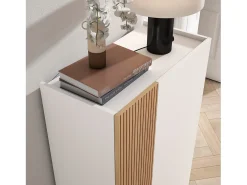 Herdasa Móvel De Arrumação|Sapateira*Sapateira - A122cm x L70cm x P35cm branca porta serigrafada serrado - Akra Branco sujo