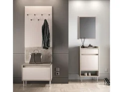 Sapateira 1 porta Alos caxemira e madeira 55cm^Petits-Meubles Hot