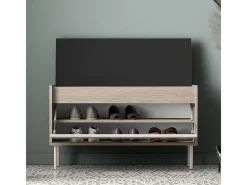 Clearance Sapateira 1 porta Alos caxemira e madeira 55cm Móvel De Arrumação|Sapateira