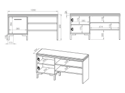 Clearance Sapateira 1 porta Liora madeira 54cm Móvel De Arrumação|Sapateira