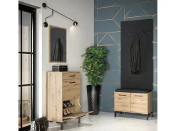 Petits-Meubles Móvel De Arrumação|Sapateira*Sapateira 2 portas 1 gaveta Liora madeira 94cm Natural claro